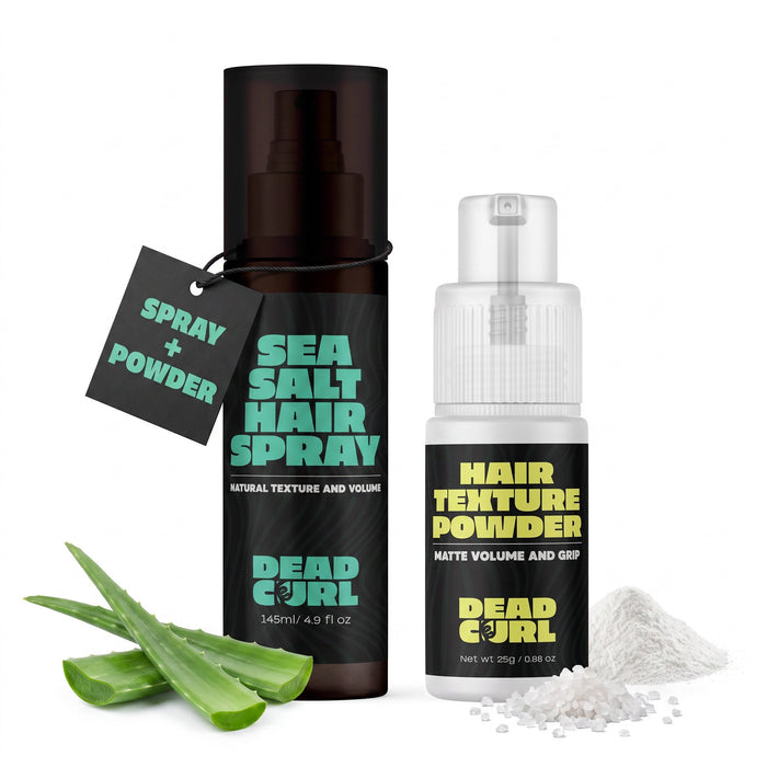 DeadCurl The Duo — Sea Salt Hair Spray and Hair Texture Powder together