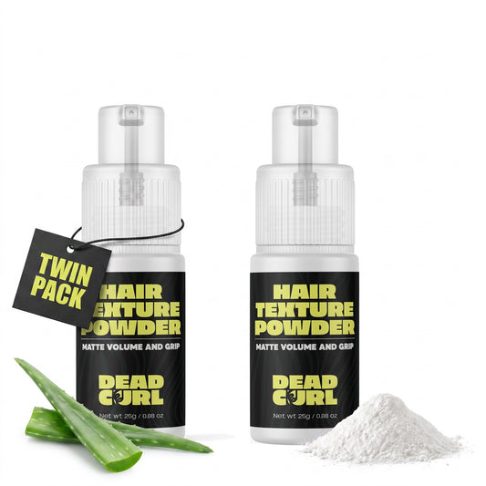DeadCurl Hair Texture Powder twin pack — two 25 g bottles